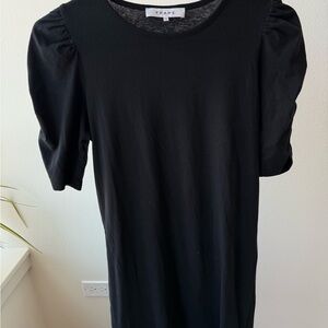 Frame Black Crewneck Tee Dress